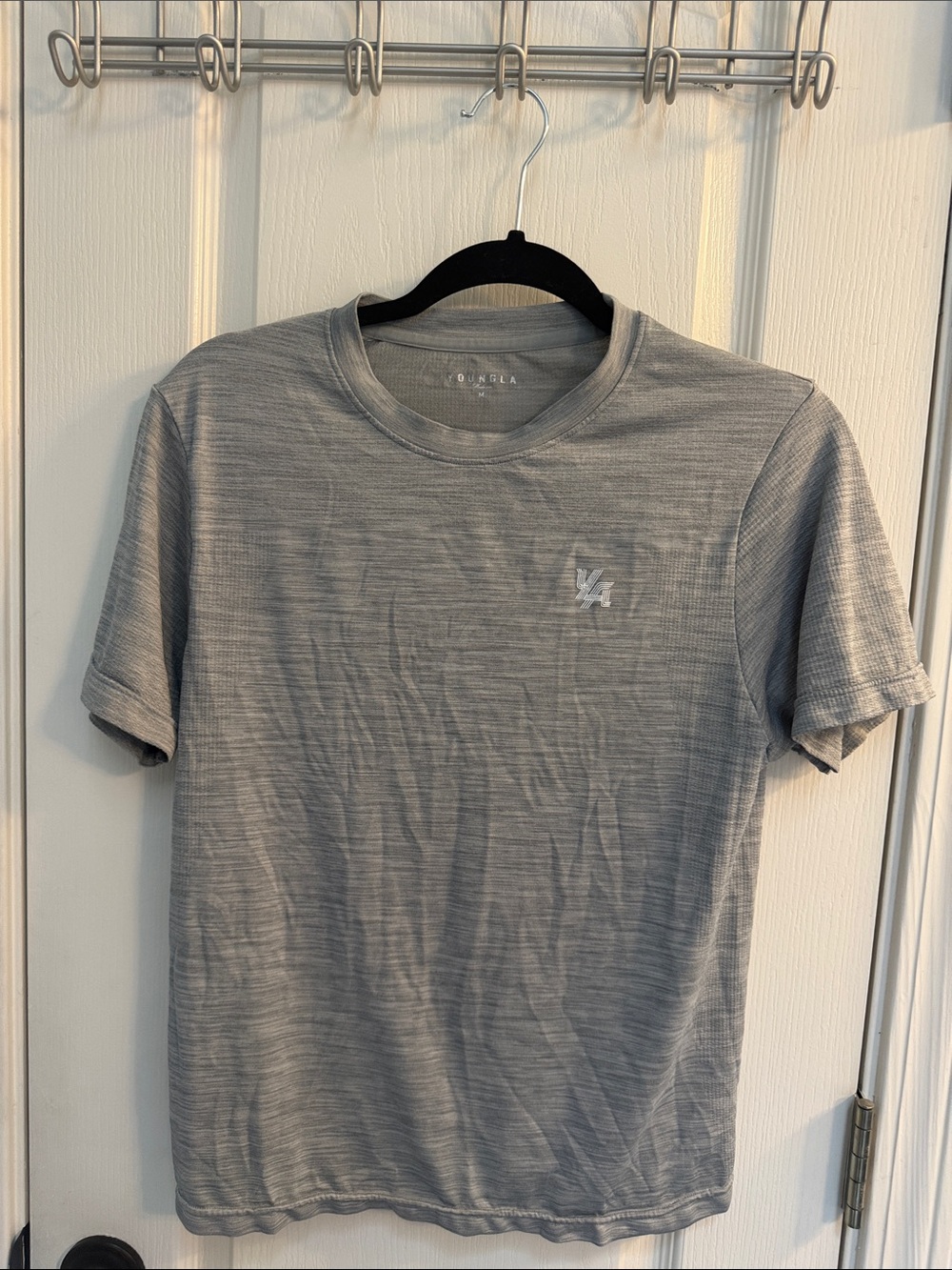 YoungLA Heather Gray Short Sleeve Crew Tee